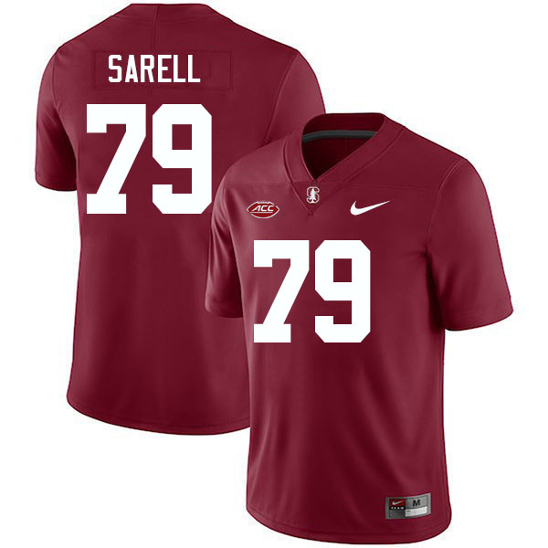 Foster Sarell Stanford Jersey,Stanford Cardinal #79 Foster Sarell Football Jersey Stitched-Cardinal